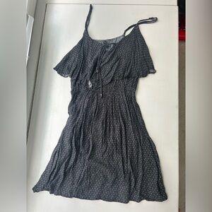 American Eagle Outfitters Grey SMALL Ruffled Sundress